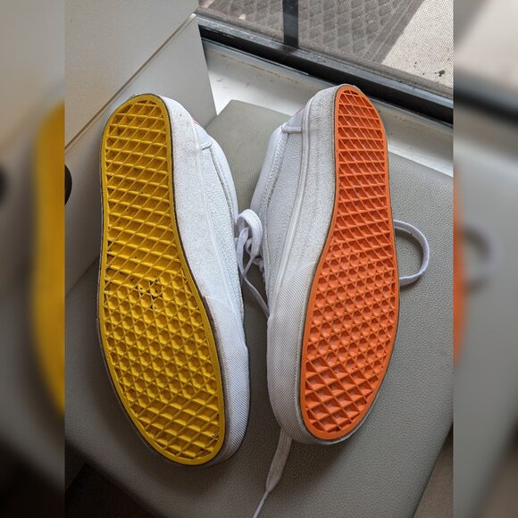 Vans Flour Shop Leather Rainbow Sneakers- Size 9 - Picture 5 of 6